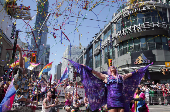 Image: LGBTQ Pride parade in Toronto