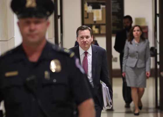 Inspector General Michael Atkinson Appears Before House Permanent Select Committee On Intelligence For Closed Door Briefing