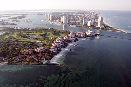 Image: Aerial view of Fisher Island, Fla.