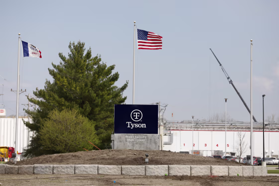 The Tyson Foods pork plant in Perry, Iowa.