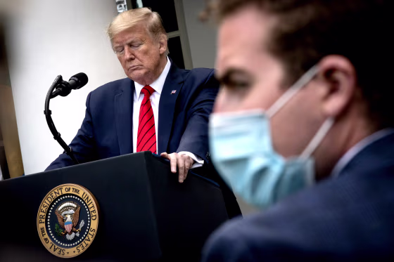 Image: President Trump Delivers Remarks At The White House On COVID-19 Testing