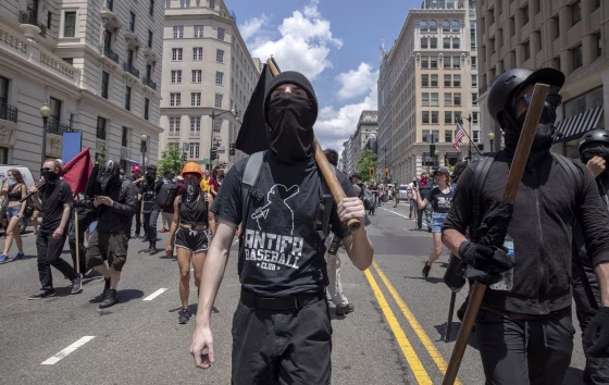 Image: ANtifa, Demand free speech rally