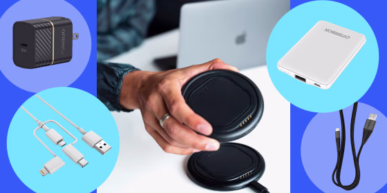 The OtterSpot Wireless Charging System quickly charges devices that enable wireless charging, as well as powering up the brand's OtterSpots, which are portable, wireless charging pads that can stack on top of it.