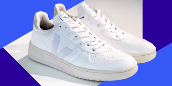 "Unlike most white sneakers that fade into the crowd," writes Blake Johnson, "Veja lets you stand out with unique colors that personalize the shoe to your style — even if that means no color at all."