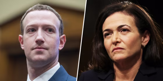 Mark Zuckerberg; Sheryl Sandberg.
