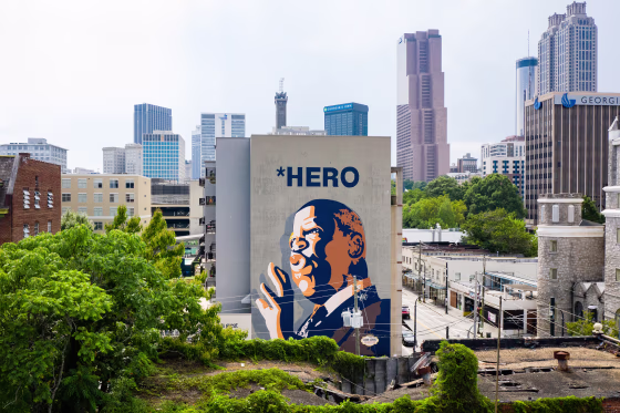 Image: John Lewis mural Atlanta