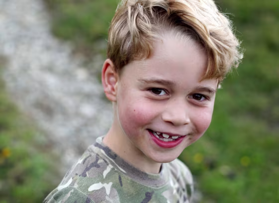 Image: Britain's Prince George of Cambridge, released to mark the Prince's seventh birthday on July 22.