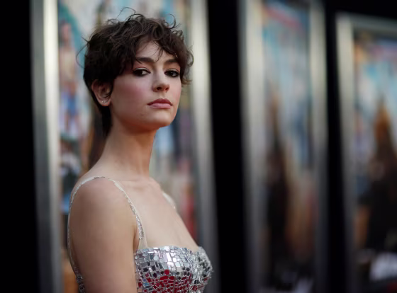 Image: Brigette Lundy-Paine at a premiere of \"Action Point\" in Los Angeles