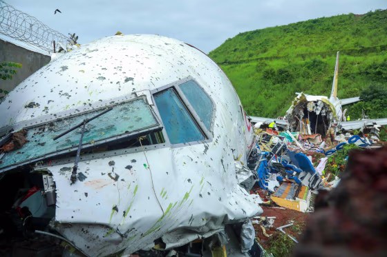 Image: India plane crash