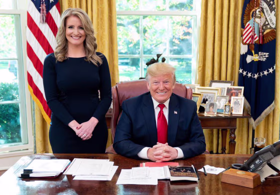 IMAGE: Jenna Ellis and President Donald Trump
