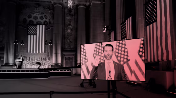On the first night of the Republican National Convention, Donald Trump Jr. painted Democrats as "radicals who want to drag us into the dark" and must be crushed.