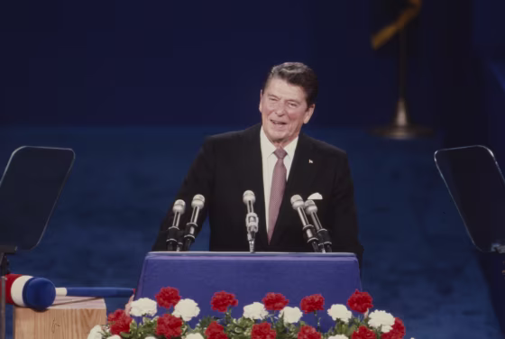 Reagan Speaking At The 1980 Republican National Convention