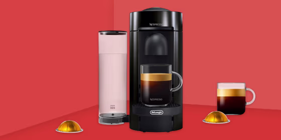 Nespresso VertuoPlus coffee maker. Nespresso's VertuoPlus is for coffee lovers looking for the ultimate brewing experience. Offering freshly brewed coffee straight from a pod available on Amazon, Walmart, Wayfair, Target, Macy's, Bloomingdales and more.