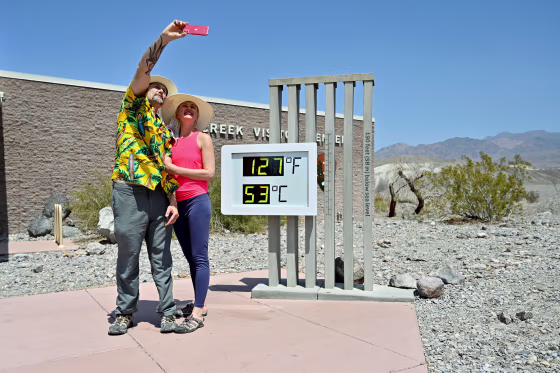 Image: Extreme heat in Death Valley, California
