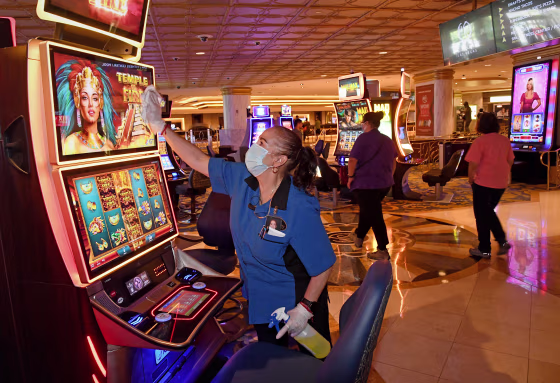 Nevada Casinos Reopen For Business After Closure For Coronavirus Pandemic