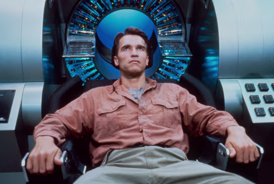 Arnold Schwarzenegger in "Total Recall" in 1990.