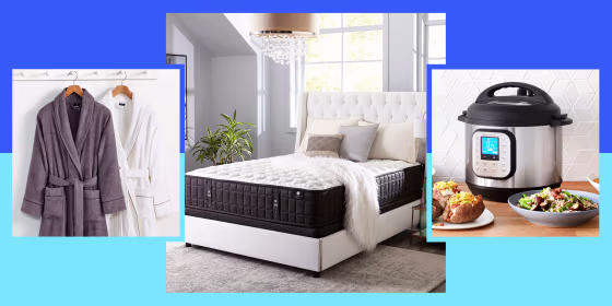 Sale items at Macys including bathrobes bedding mattress instant pot cooker