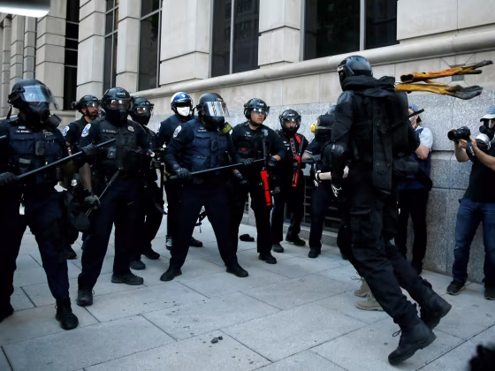 Image: Protests against the death in Minneapolis police custody of George Floyd in Washington