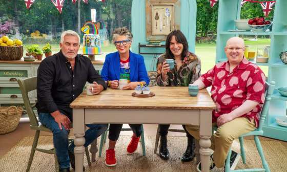 Paul Hollywood, Prue Leith, Noel Fielding and Matt Lucas are ready to taste some cakes.