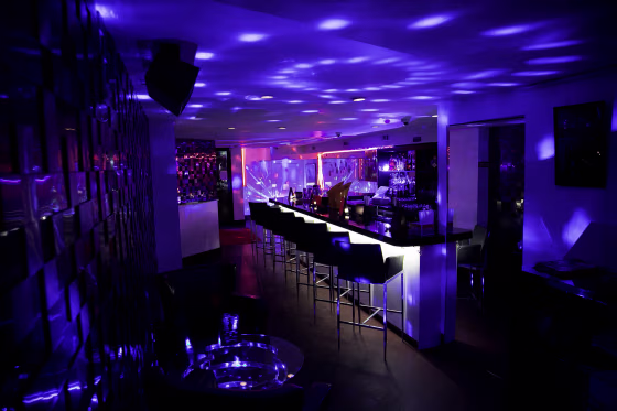 Alibi Lounge, one of two Black owned gay bars left in New York City. It has been in business since 2015.