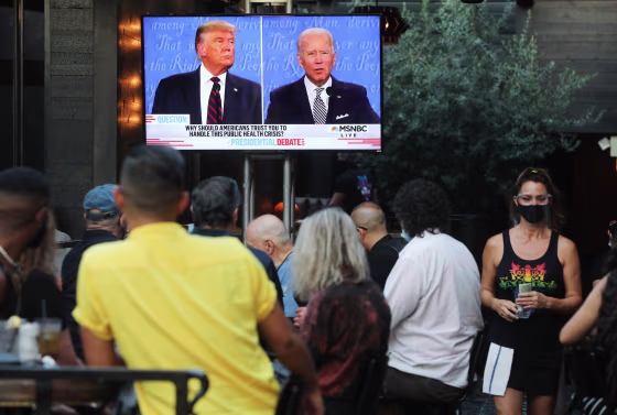 Image: Americans Across The Nation Watch First Presidential Debate