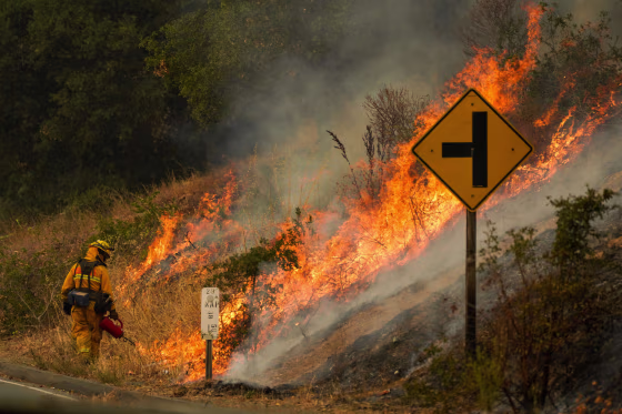 Glass Fire Napa California