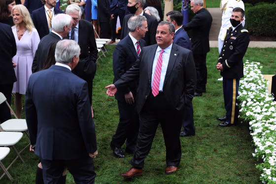 Image: FILE: Former NJ Gov. Chris Christie Tests Positive for Coronavirus
