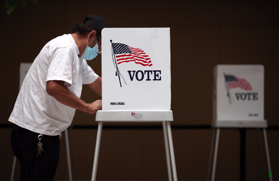 Image: Santa Clara County Demonstrates Its Voting Center Operations And Guidelines