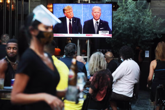 Image: Americans Across The Nation Watch First Presidential Debate