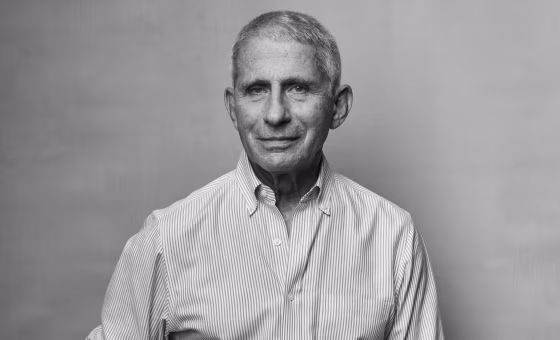 Image: Dr. Anthony Fauci, director of the National Institute of Allergy and Infectious Diseases, at his home in Washington DC on June 6, 2020.