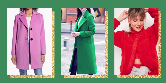 Bright winter coats and jackets under $150