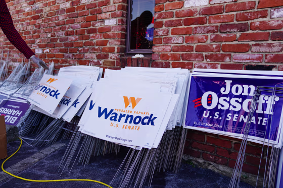 Image: Democratic Candidates In Georgia Campaign Ahead Of November's Election