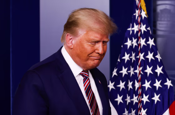 Image: U.S. President Trump speaks to reporters about the 2020 presidential election at the White House in Washington