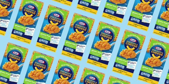 At last: The blue box has gone gluten-free.