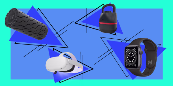 Best smart fitness gift ideas, including Apple Watch 6, Fitbit trackers, Oculus Quest 2 virtual reality (VR) device and workout fitness apps, spinning bikes, Theragun, Echelon, foam roller and more holiday 2020 gift guide ideas.