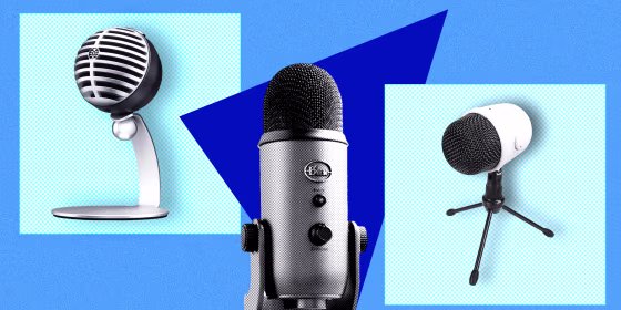 Microphones from Amazon, Blue Microphone, Samson and more.