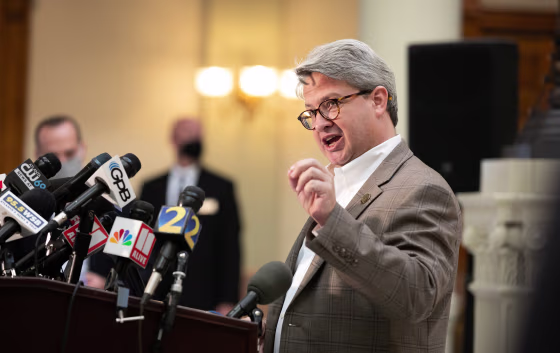 Image: Georgia's Secretary Of State Holds News Conference On Election Ballot Count