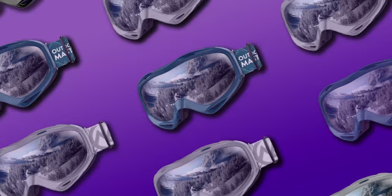 Illustration of a the outdoor master OTG Ski Goggles from Amazon