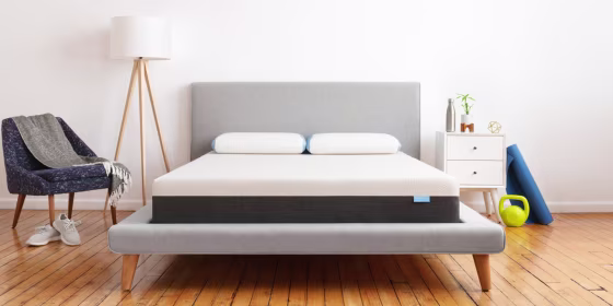 Mattress on frame