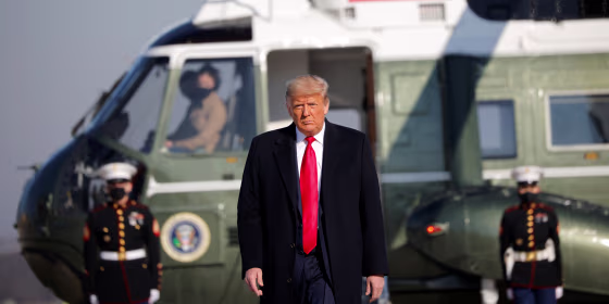 Image: President Trump departs Washington on travel to Texas at Joint Base Andrews in Maryland