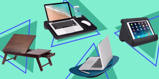 Illustration of different laptop desks