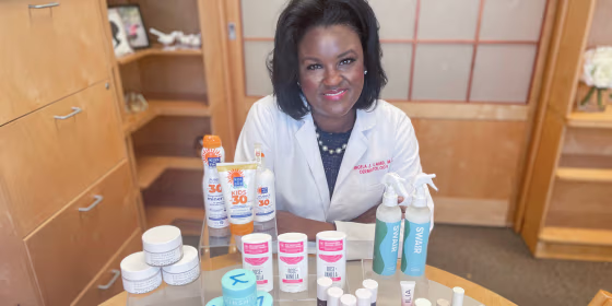 Dr. Angela Lamb sharing her clean beauty product picks