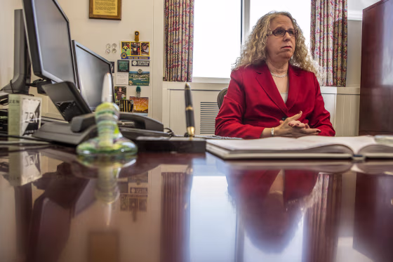 Dr. Rachel Levine, physician general nominee, in her office in Harrisburg, Pennsylvania