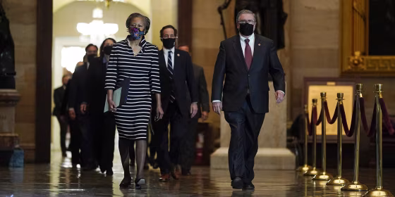 Image: House managers deliver article of impeachment