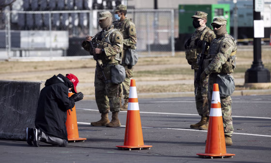 Image: MAGA hat Trump supporter, prayer
