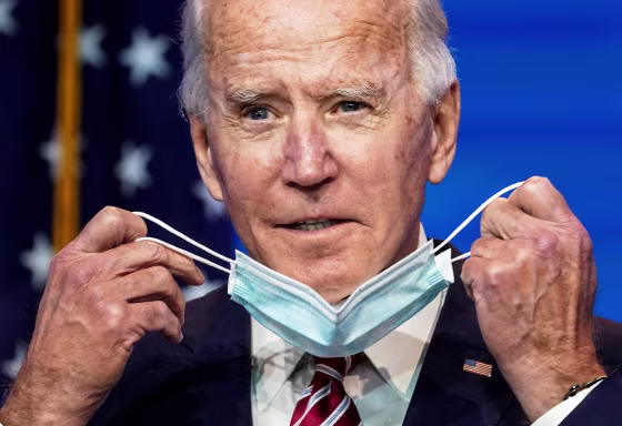 Image: President-elect Joe Biden speaks about the U.S. economy after a briefing in Wilmington, Delaware