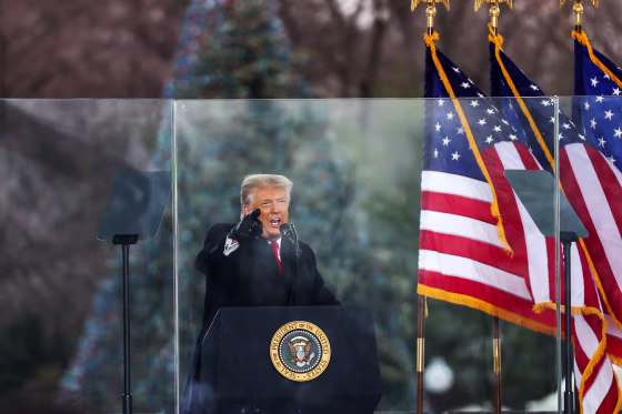 Image: Donald Trump holds rally in Washington D.C as \"Save America March\"