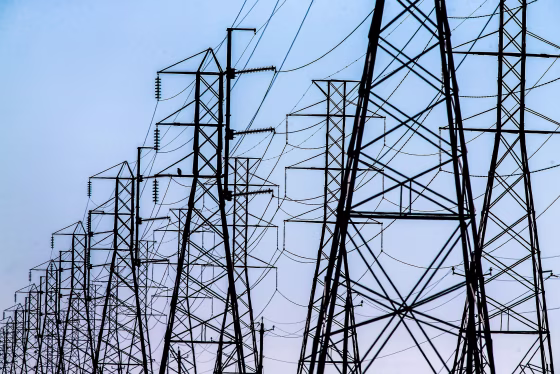Image: Power lines in Texas City, Tx.