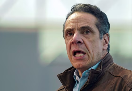 Image: New York Gov. Andrew Cuomo tours vaccination site at Javits Center in New York City