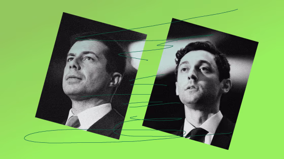 Image: Pete Buttigieg and Jon Ossoff